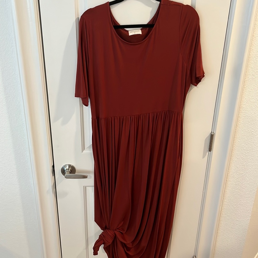 Bella Ella Boutique Rust Orange Maxi